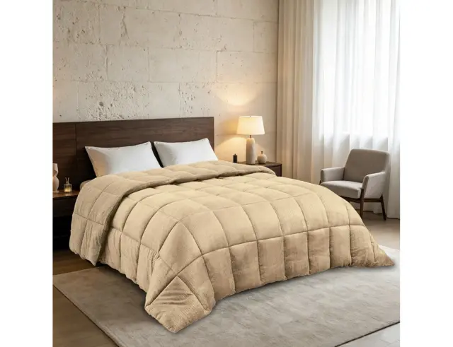 Κουβερτοπάπλωμα King Size Shelby Melinen με πυκνότητα 740gsm και διαστάσεις 240x260cm - Beige20006716