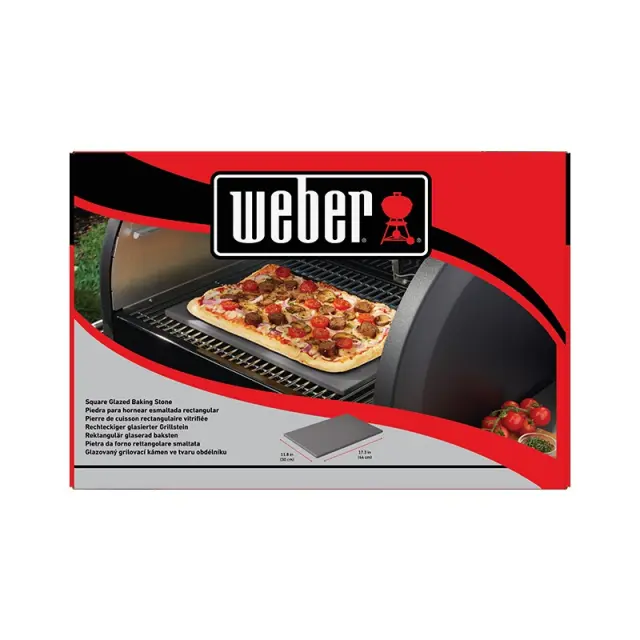 Επισμαλτωμένη Πέτρα Για Pizza Ορθογώνια 30x44cm - Weber 3
