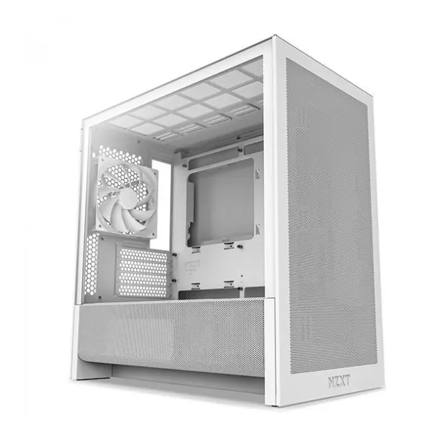 NZXT PC Case H3 Flow Micro Tower White (CC-H31FW-01)