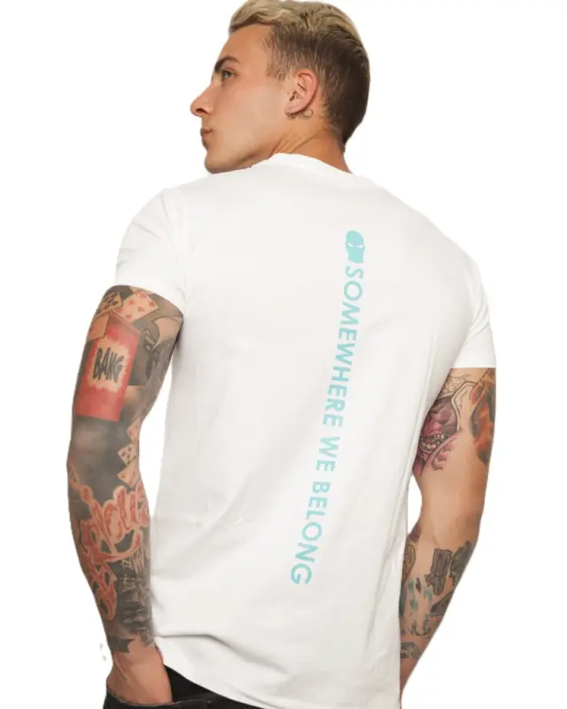 Ghetto Somewhere We Belong White T-Shirt Men’s | 100% Cotton