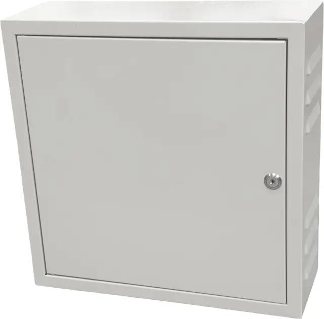 Conexpro wall mounting box 400x400x140, ventilation, gray