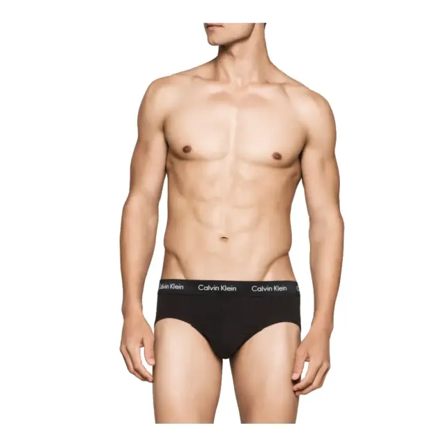 Calvin Klein Ανδρικό Slip XWB- Τριπλό Πακέτο, Χρώμα Μαύρο - S 2