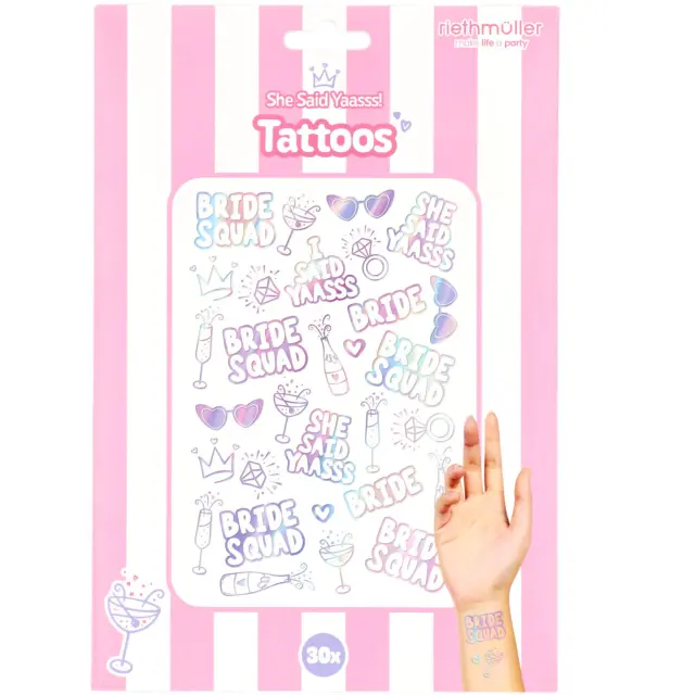 Τατουάζ - Tattoos - She Said Yaasss - 30 pieces