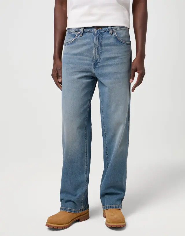 Wrangler Ανδρικό AUTHENTIC Τζιν Παντελόνι 112371019 – Washed Blue - 33W 32L