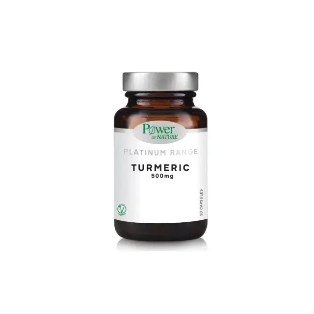 Power Health Platinum Range Tumeric 500mg Συμπλήρωμα Διατροφής με Εκχύλισμα Ρίζας Κουρκουμά  30caps