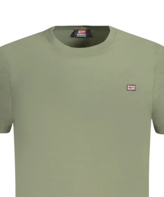 Norway Nautical School - Ανδρικό T-shirt Κοντομάνικο Basic 836010-ARMY Πράσινο 3