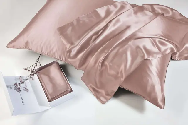 100% Mulberry Silk Μαξιλαροθήκη Pink – DownTown