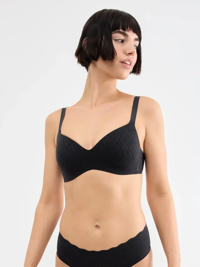 Sloggi Σουτιέν Zero Feel Bliss The Up T-Shirt Bra Μαύρο