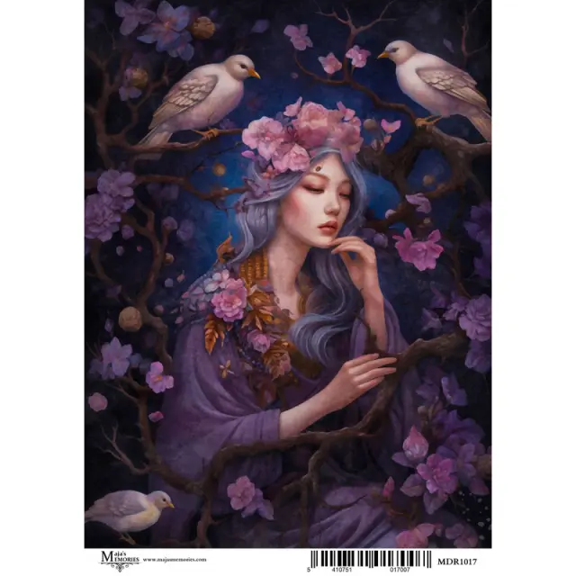 Ριζόχαρτο Maja's Memories, 30x42cm, The girl with the flowers