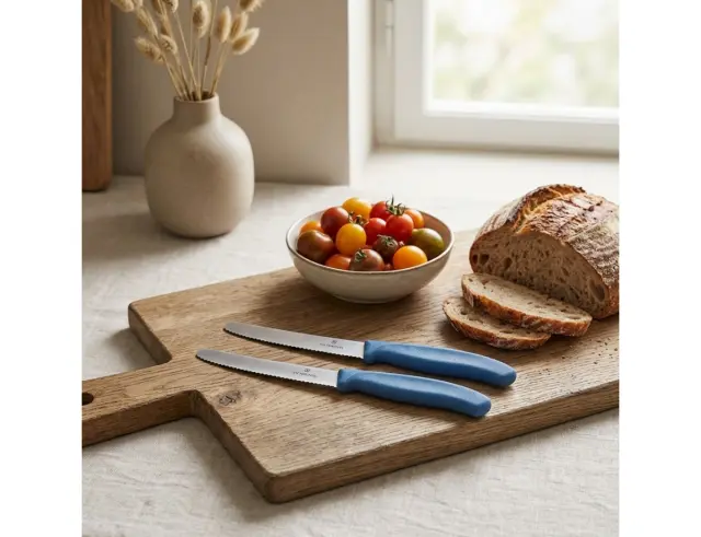 Μαχαίρια Γενικής Χρήσης Victorinox Swiss Classic με μήκος λεπίδας 11cm - Blue - 2 τεμάχια6.7832.2C1