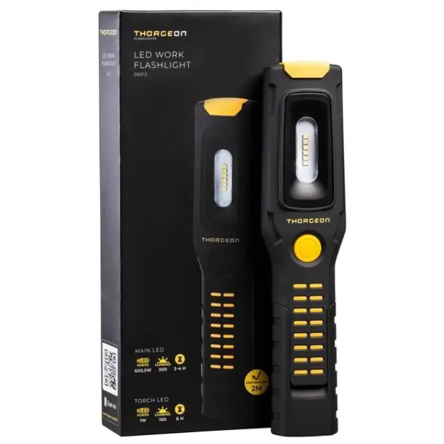 LED Flashlight 6x0,5W 300Lm (main LED) 1W 100Lm (torch LED) IP20