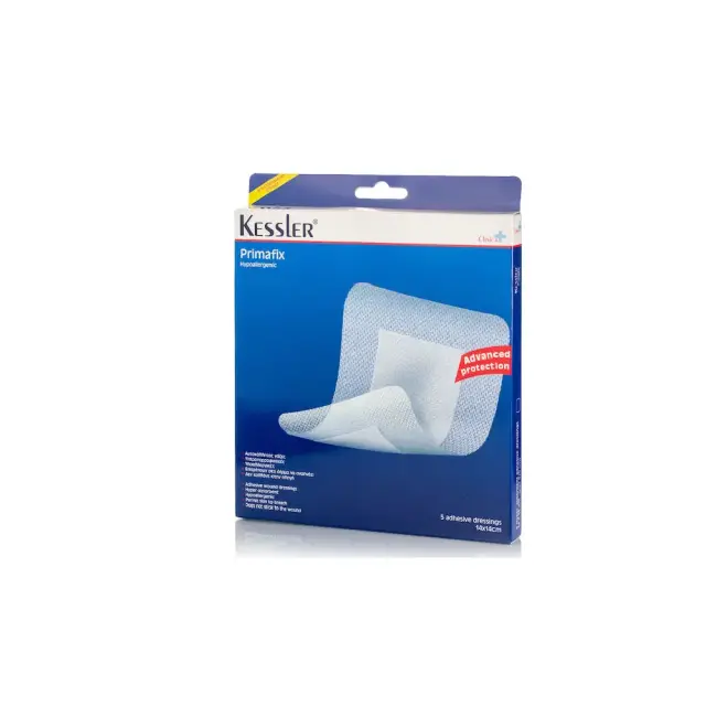 Kessler Αποστειρωμένα Αυτοκόλλητα Επιθέματα Clinica Primafix Hypoallergenic 14x14cm 5τμχ