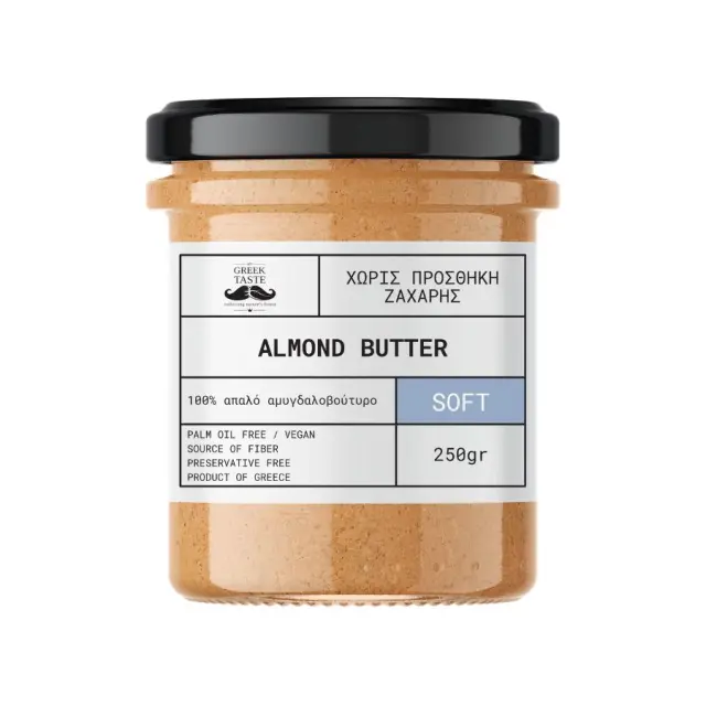 100% Απαλό Αμυγδαλοβούτυρο - myGreekTaste - 250gr 5214002412463
