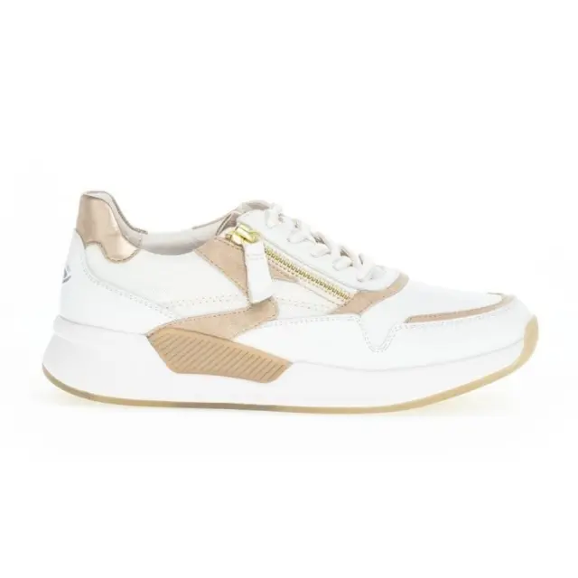 Gabor Sneakers Γυναικείο δέρμα/ύφασμα Άσπρο GAB/86957 52-WEIS/OAS/CHM