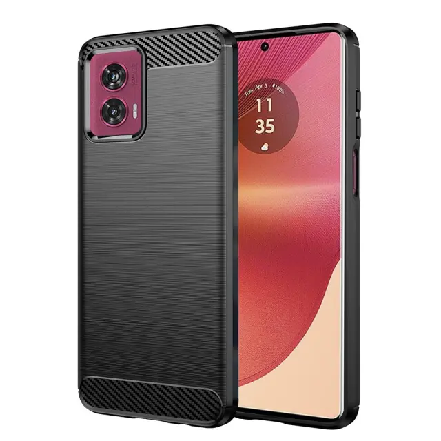 Techsuit® Carbon Θήκη για Motorola Edge 50 Fusion- Black