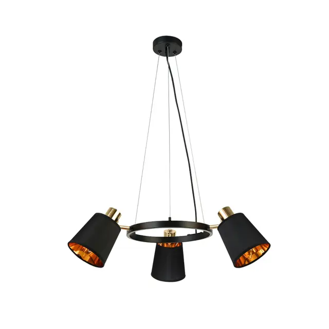 AcaLight Offer NETTO ΦΩΤΙΣΤΙΚΟ ΚΡΕΜΑΣΤΟ ΜΑΥΡΟ ΜΕΤΑΛΛΙΚΟ ΣΥΜΒΑΤΙΚΟ 3ΧΕ14 IP20 Φ630Χ1000mm