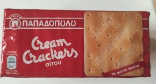 Παπαδοπούλου Cream Crackers Σίτου 165 gr