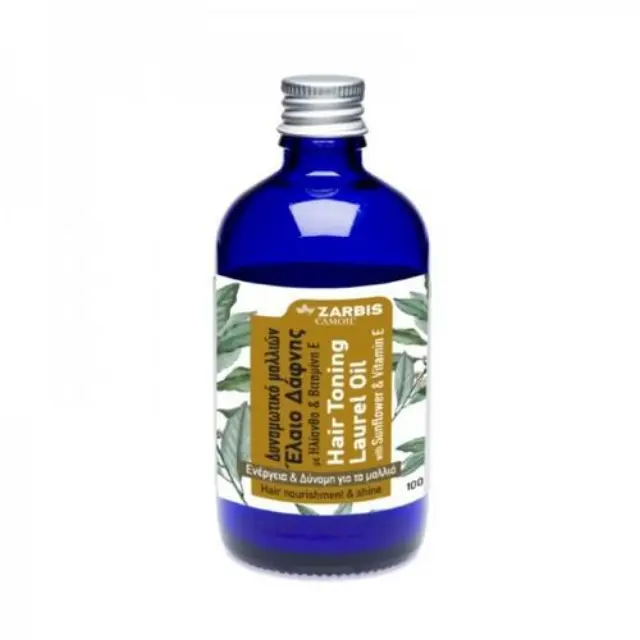 Zarbis Camoil Hair Toning Laurel Oil with Sunflower + Vitamin E Hair Nourishment + Shine 100ml