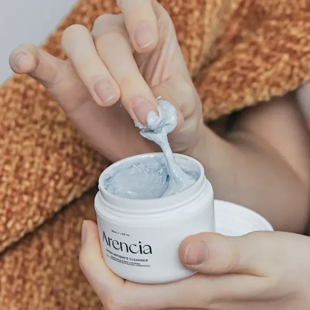 Arencia Fresh Blue Hyssop Rice Mochi Cleanser, Καθαριστικό Προσώπου για Λιπαρές & Ακνεϊκες Επιδερμίδες με βάση το Ρύζι 120g 3