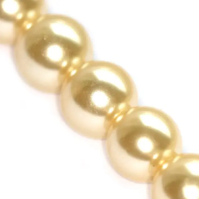 Χάντρα Glass Pearl Ecru Ø12mm ~70τεμ