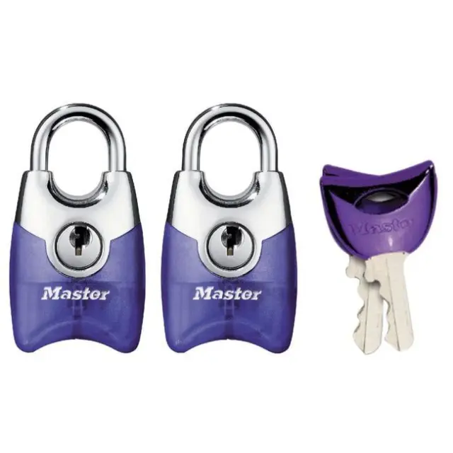 Master Lock 4630EURTAST - Σετ 2 λουκέτα χρωματιστά νίκελ 20mm με ίδιο κλειδί 3