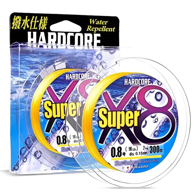 Νήμα DUEL Hardcore Super X8 Yellow 150m–200m – Οκτάκλωνο PE Ιαπωνίας 150m PE1.5 2