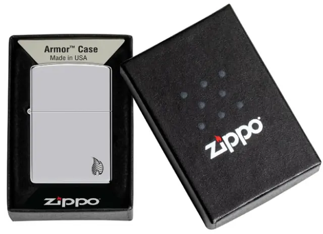 ZIPPO Αναπτήρας - Armor® High Polish Chrome Flame (46396) 3