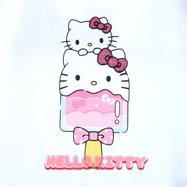 Μπλούζα Hello Kitty με glitter λεπτομέρειες 2