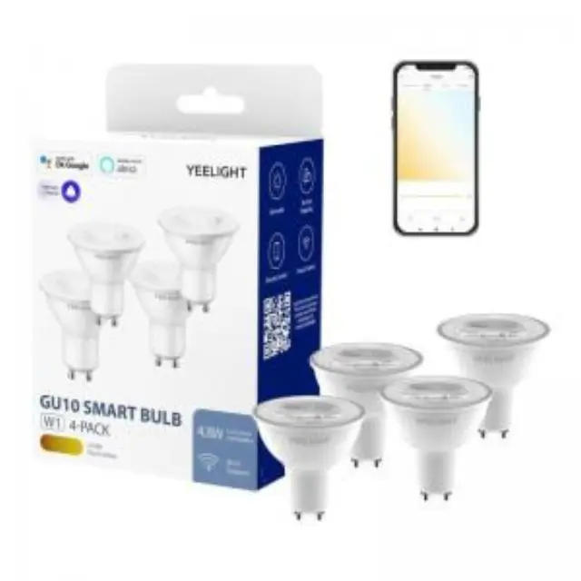 Λάμπα LED Yeelight YLDP004 W1 GU10 4.8W 350lm Warm White (4 τεμ.) N56361 3