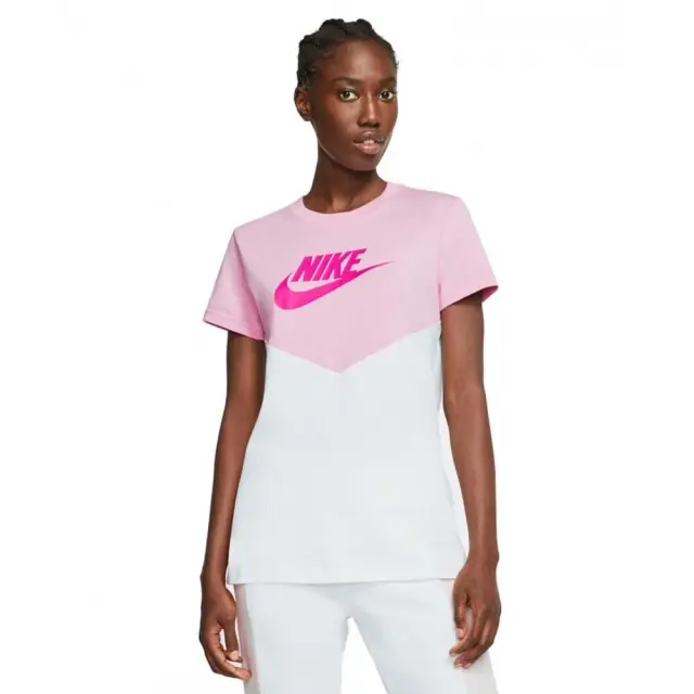 Nike Sportswear Heritage T-Shirt (BQ9555-629) - Ροζ - XS