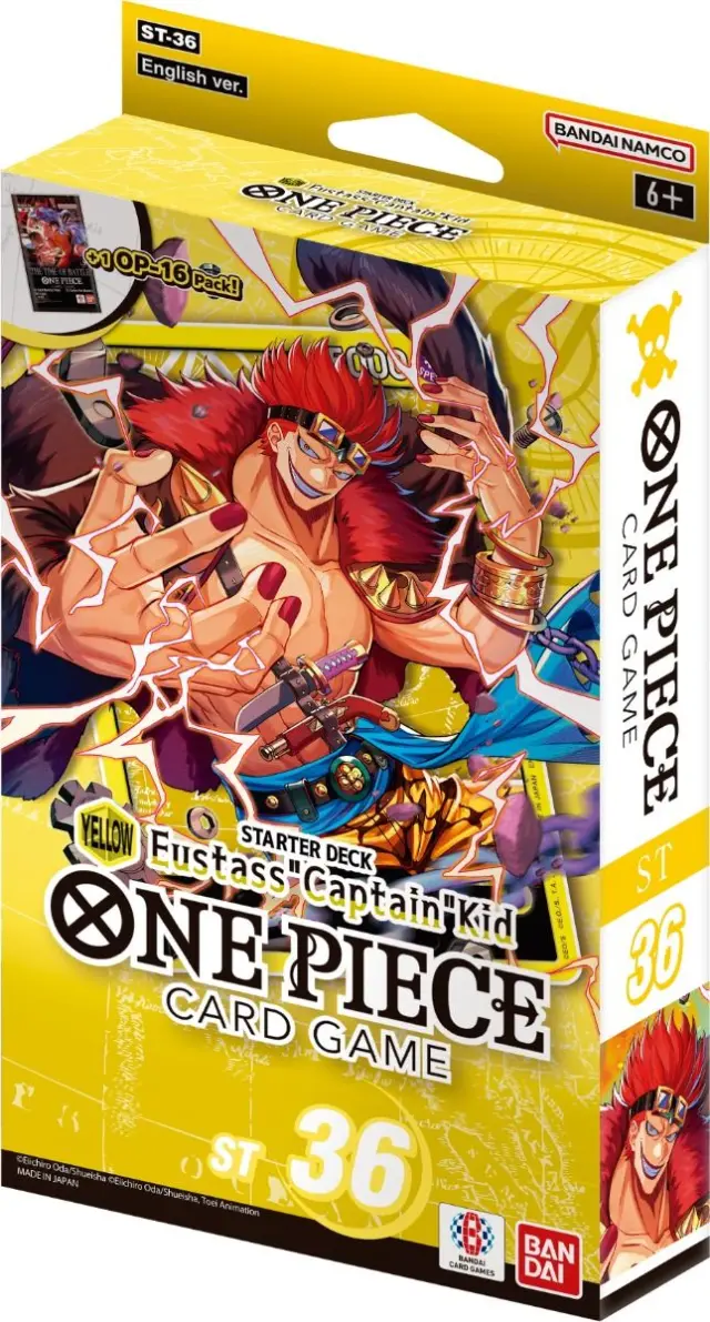 One Piece Card Game ST-36 Starter Deck - EN (YELLOW Eustass”Captain”Kid)