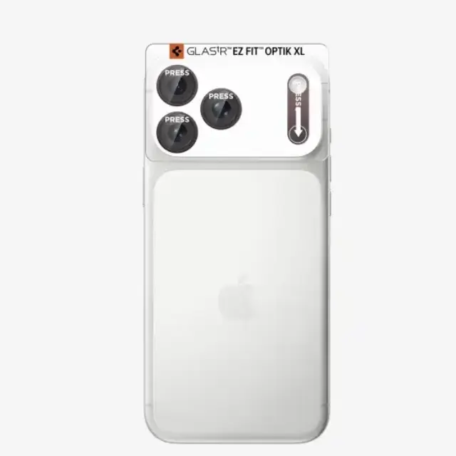Spigen Optik Pro XL Glas.tR EZ Fit Camera Protector iPhone 18 Pro Max Μπορντό 3