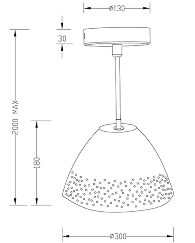 Casale 3532-40 μονόφωτο Ø30 Χακί 3