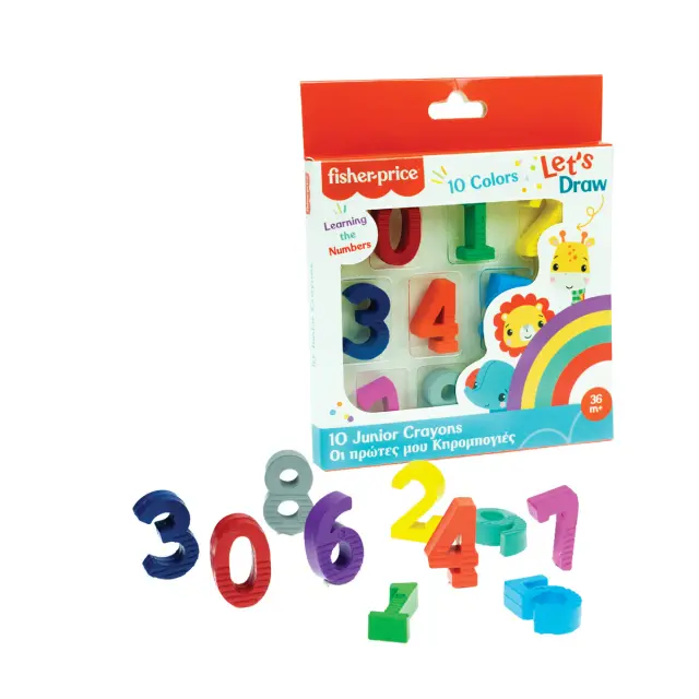 Σετ κηρομπογιών 10τμχ Αριθμοί Fisher-Price