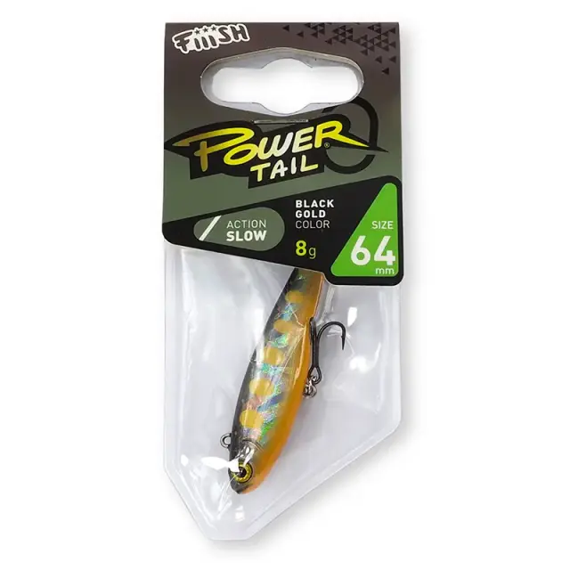 Τεχνητό Fiiish Power Tail FW 64mm PWT816 - 8gr Black Gold 3