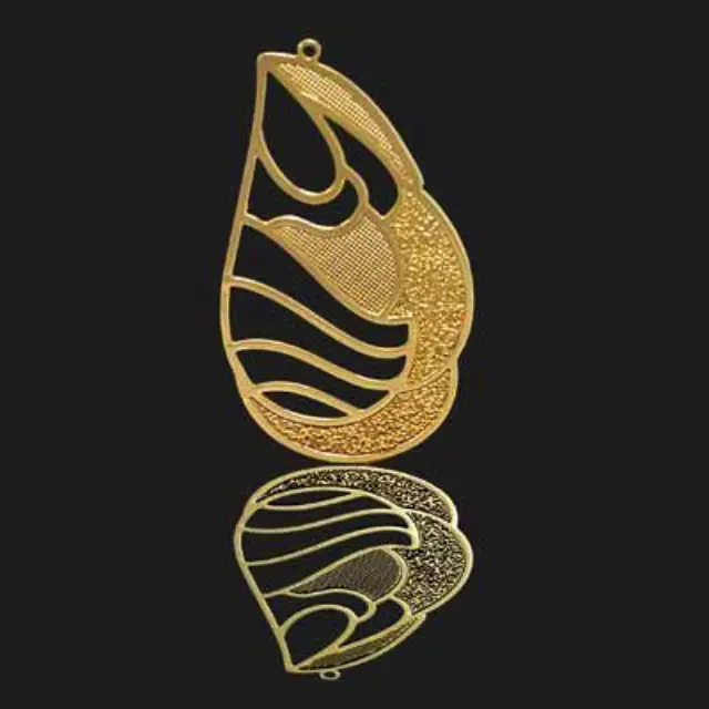 Κρεμαστό 18K Forever Gold Φτερό (Αριστερό) 51x30mm - 1τεμ