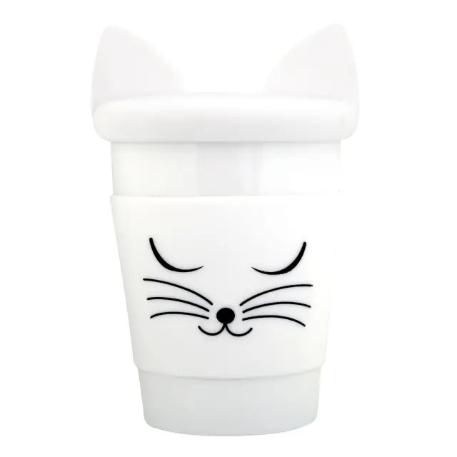 Pylones Πορσελάνινη Kούπα Γάτα με καπάκι: Trophy Mug White cat