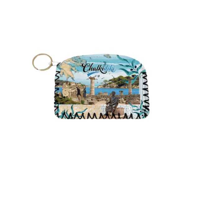Πορτοφόλι Souvenir μπρελόκ - Σετ 10pcs - PVC - Chalkidiki - 14*9cm - 871743