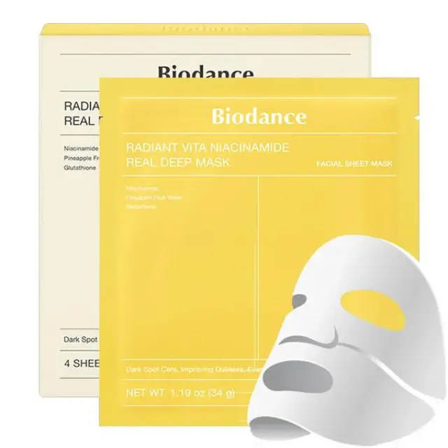 Biodance Radiant Vita-Niacinamide Real Deep Mask 34gr (4pcs)