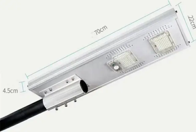 Ηλιακός προβολέας με φωτοβολταικό πάνελ 100W LED με αισθητήρα φωτός - JD-1950 2