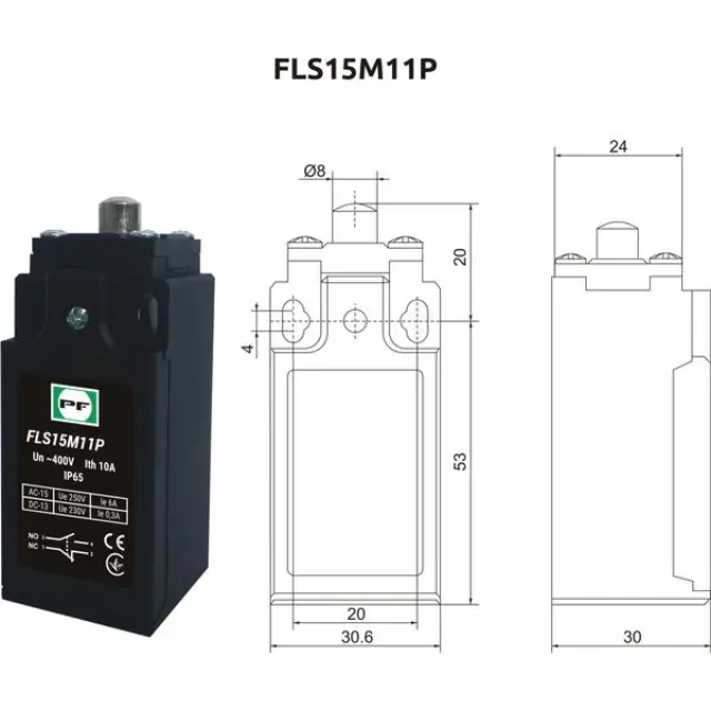 Limit switch FLS 15M11Р IP-65 NO+NC