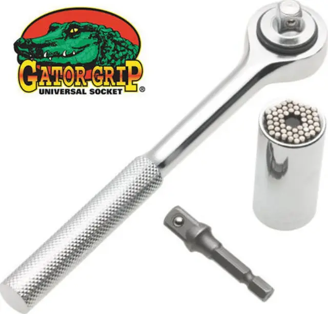 Gator Grip All in One 7-19mm Καστάνια με Καρυδάκια 14" + 34" 2τμχ