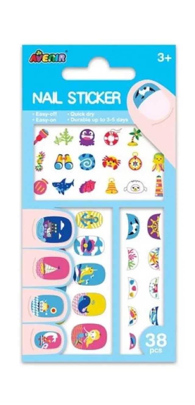 NAIL STICKER-UNDER THE SEA 38PCS ΠΟΛΥΧΡΩΜΟ - One Size
