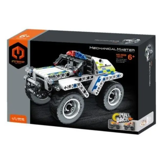 Mechanical Master® Παιχνίδι Κατασκευών Pull Back Police Car 199pcs