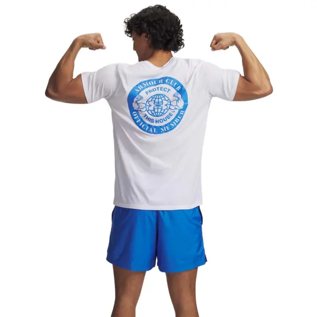 Under Armour Men's Club Shortsleeve T-Shirt Άσπρο 6005612-100 (Under Armour) - Medium 2