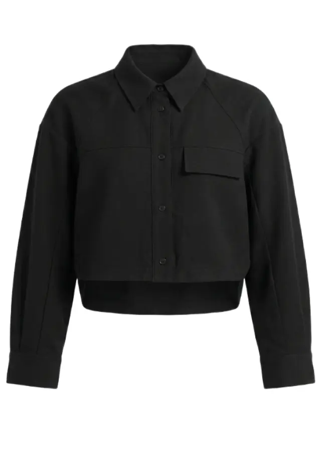 Funky Buddha γυναικείο κοντό πουκάμισο relaxed fit FBL014-110-05-1