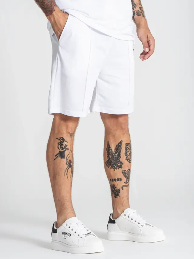 Gianni Kavanagh Ανδρικό GK Pique Shorts – White - S 3