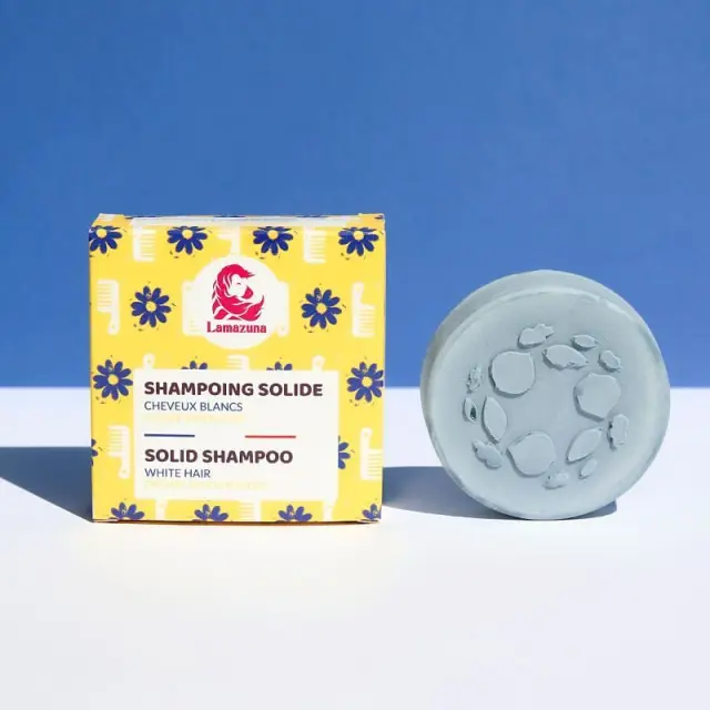 Lamazuna Solid Shampoo For White Hair – Φυσικό Στερεό Σαμπουάν για Λευκά & Γκρίζα Μαλλιά 2
