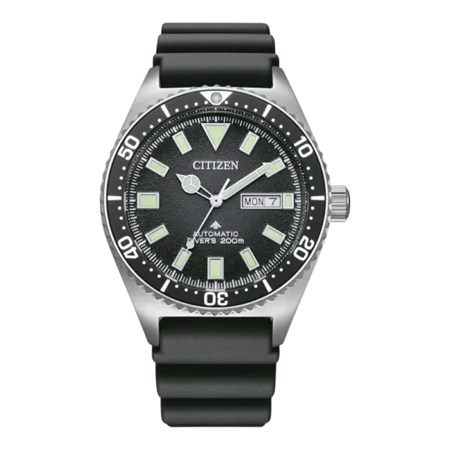 Citizen Promaster Divers, Men's Automatic Watch, Black Polyurethane Strap NY0120-01E