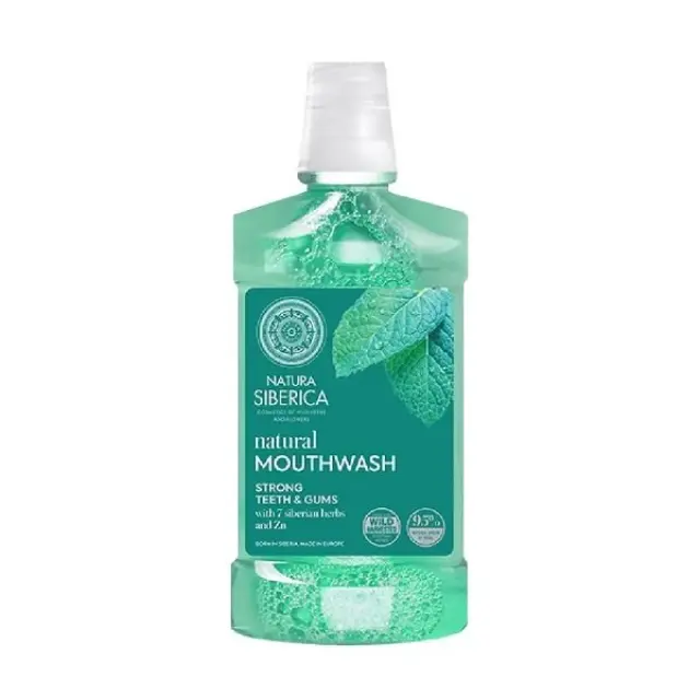 Natura Siberica Natural Mouthwash 7 Siberian Herbs Strong Teeth & Gums Στοματικό Διάλυμα Καθημερινής Προστασίας για την Ουλίτιδα 520ml